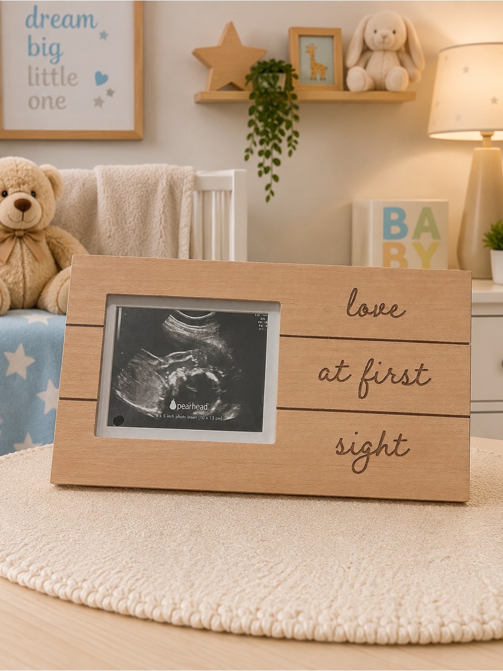 Love at First Sight Wooden Photo Frame
